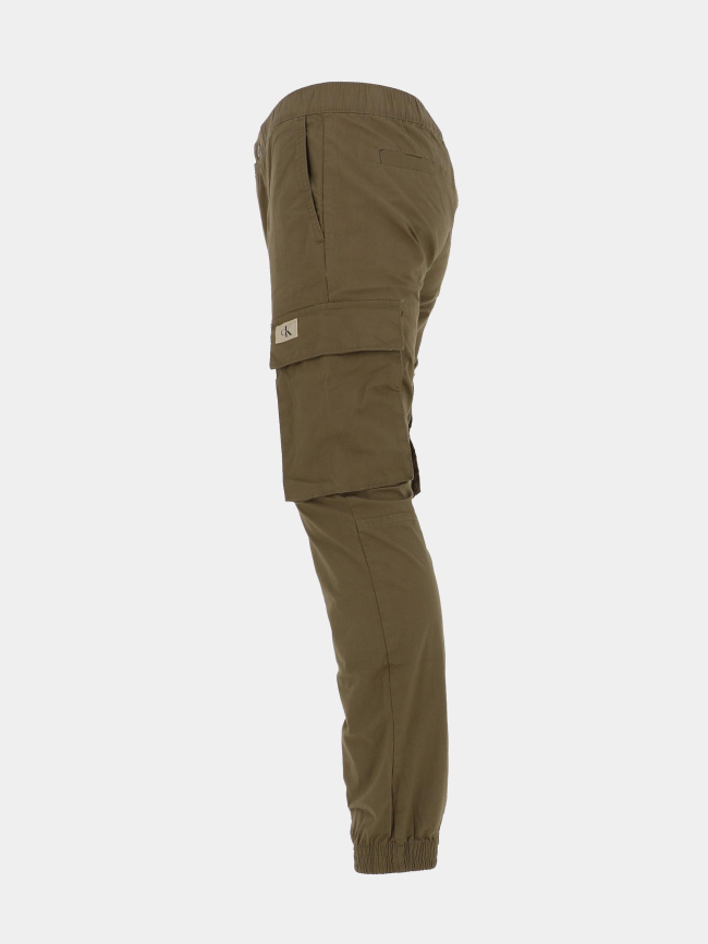 Pantalon cargo skinny en ripstop kaki homme - Calvin Klein Jeans