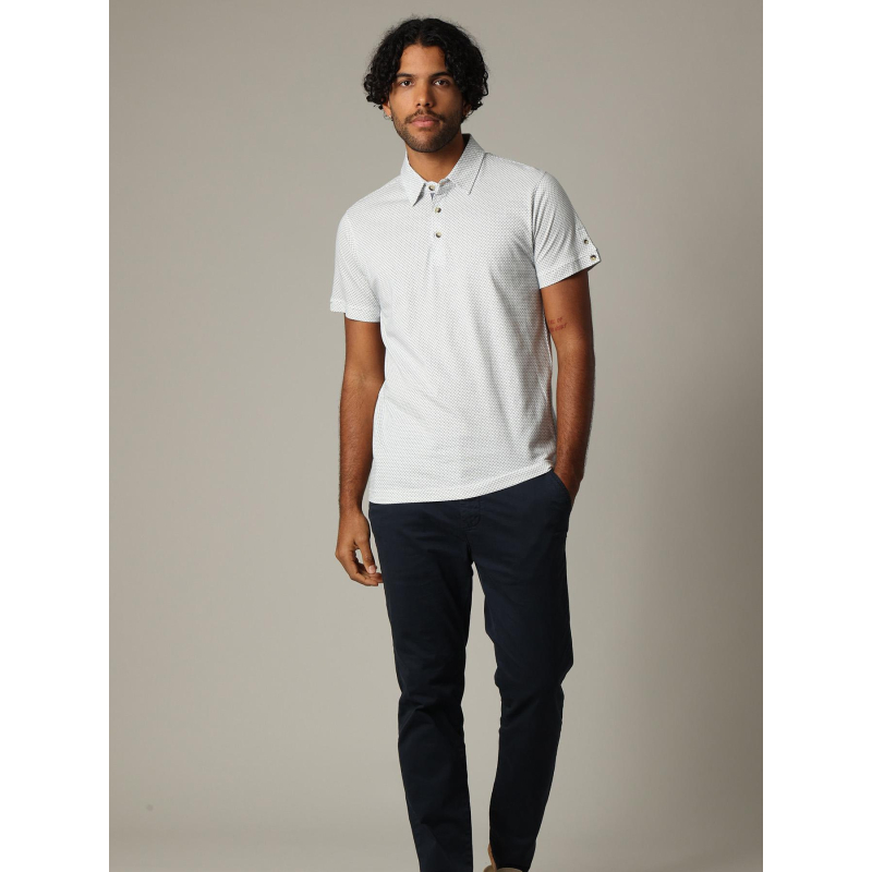 Polo à manches courtes rainleso blanc homme - Deeluxe