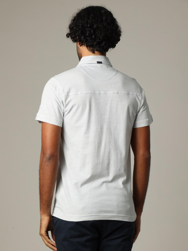 Polo à manches courtes rainleso blanc homme - Deeluxe