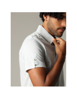 Polo à manches courtes rainleso blanc homme - Deeluxe