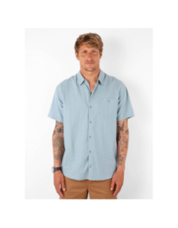 Chemise à manche courtes et rayures lines bleu homme - Oxbow