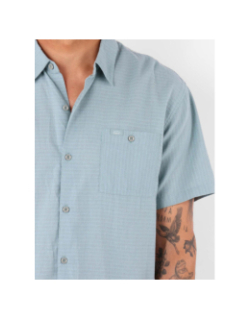 Chemise à manche courtes et rayures lines bleu homme - Oxbow