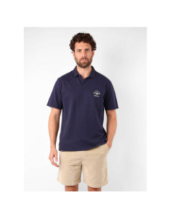 Polo à manches courtes sandbar bleu marine homme - Oxbow