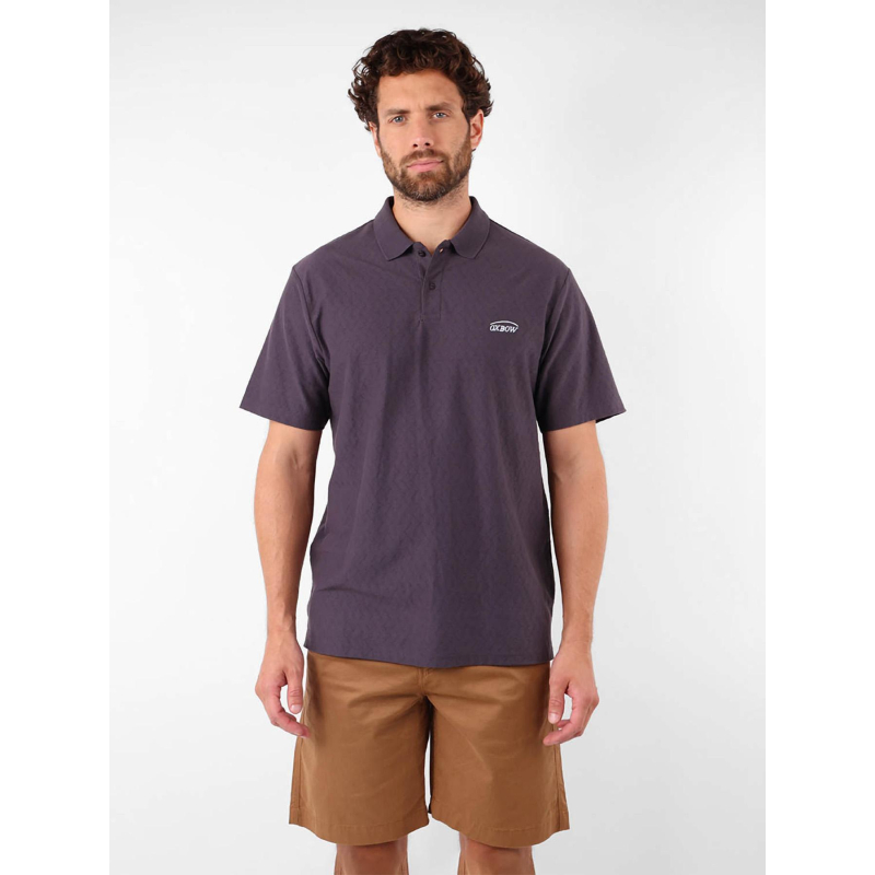 Polo à manches courtes geo gris homme - Oxbow