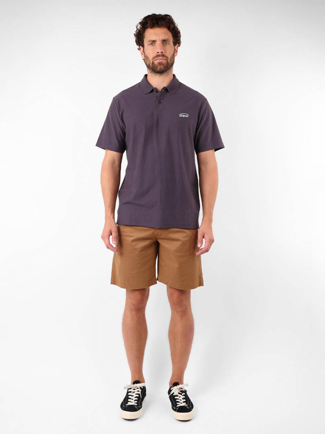 Polo à manches courtes geo gris homme - Oxbow