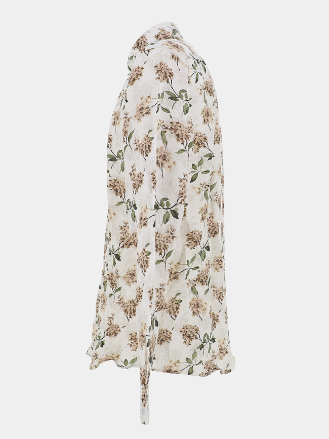 Chemise signature à motif floral lelux blanc homme - Benson & Cherry