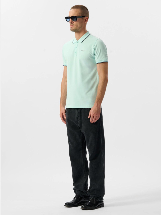 Polo à manches courtes pasian 2 turquoise vert - Teddy Smith