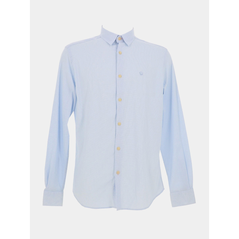 Chemise en piqué leggy bleu ciel homme - Benson & Cherry