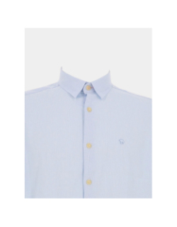 Chemise en piqué leggy bleu ciel homme - Benson & Cherry