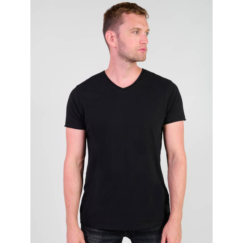 T-shirt à manches courtes gribs noir homme - Le Temps Des Cerises