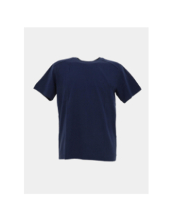 T-shirt pedro uni logo relief bleu marine homme - Jott
