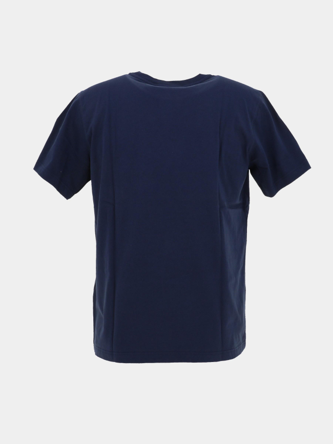 T-shirt pedro uni logo relief bleu marine homme - Jott