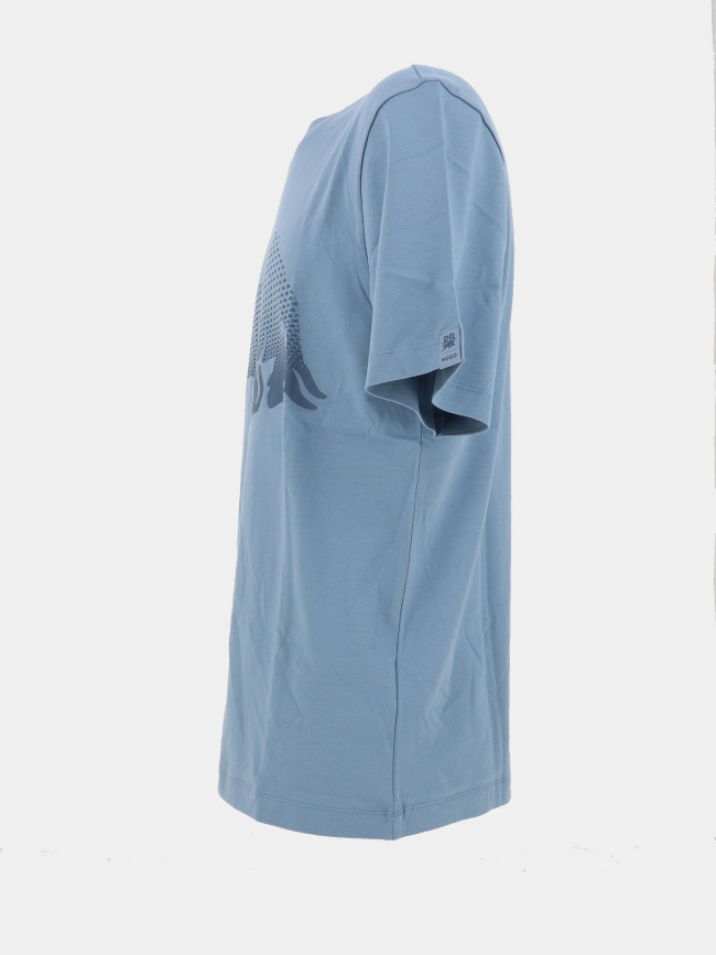 T-shirt RB à motif taureau en dégradé bleu homme - Hugo