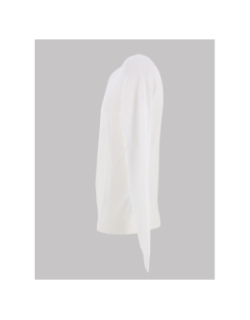 Pull slim à col rond en fils doux san cody blanc homme - Hugo