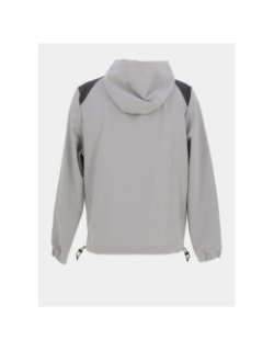 Veste zippée à capuche rio gris et fluo homme - Helvetica