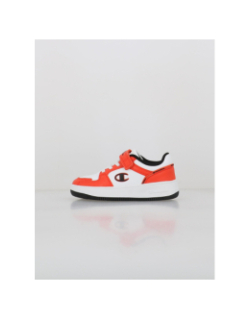 Baskets à scratch rebound 2.0 ps blanc orange enfant - Champion