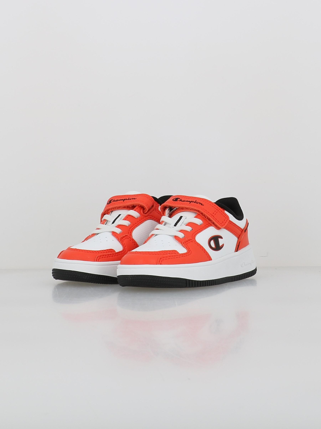 Baskets à scratch rebound 2.0 ps blanc orange enfant - Champion