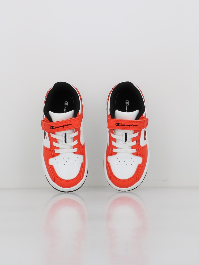 Baskets à scratch rebound 2.0 ps blanc orange enfant - Champion