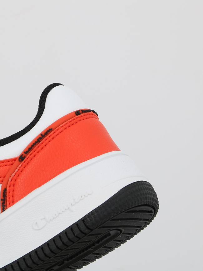 Baskets à scratch rebound 2.0 ps blanc orange enfant - Champion