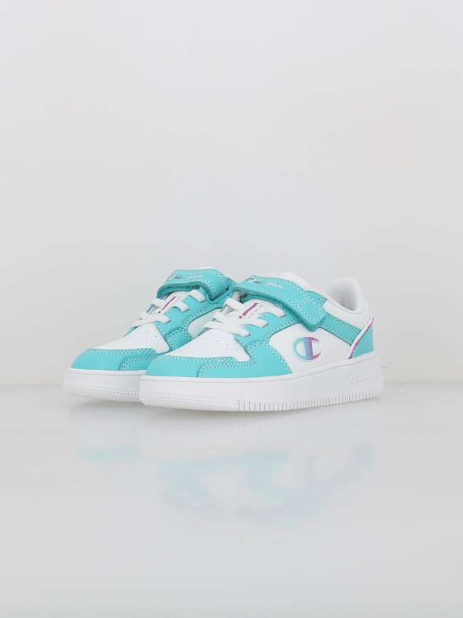 Baskets à scratch rebound 2.0 ps bleu blanc fille - Champion