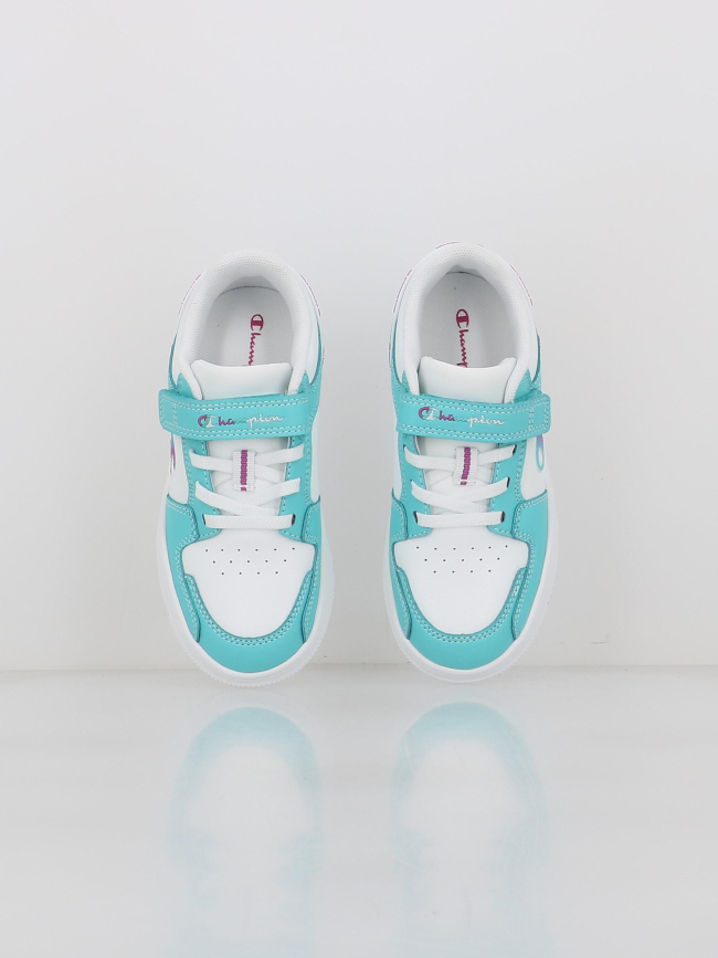 Baskets à scratch rebound 2.0 ps bleu blanc fille - Champion