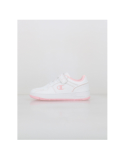 Baskets à scratch rebound 2.0 ps blanc rose fille - Champion