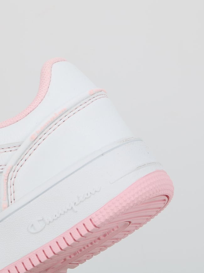 Baskets à scratch rebound 2.0 ps blanc rose fille - Champion