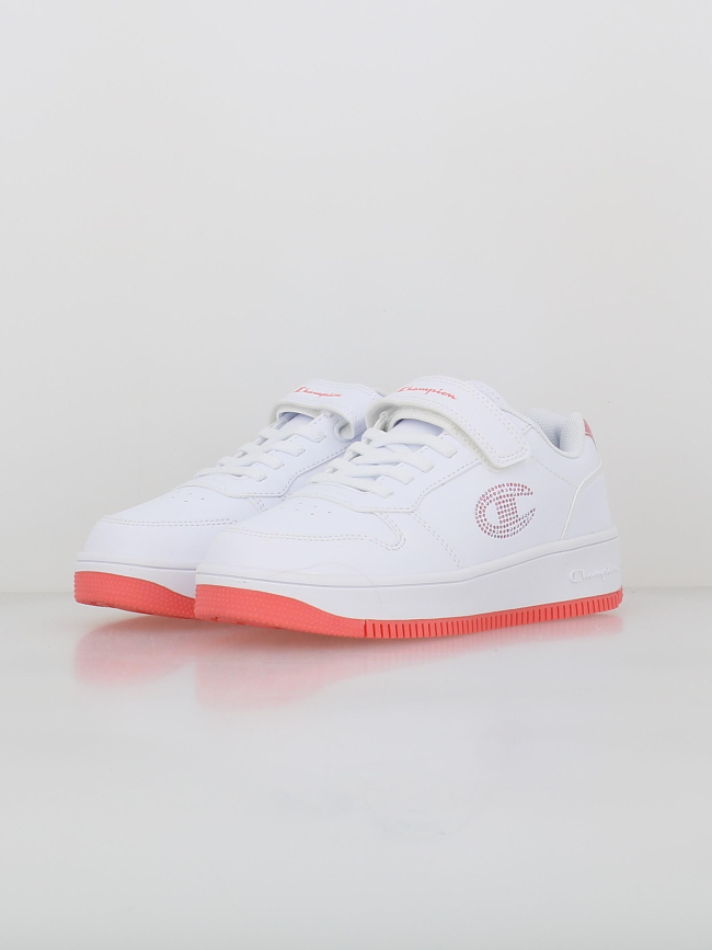 Baskets scratch rebound plateforme strass blanc fille - Champion