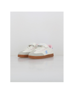 Baskets à scratch prestige mix gs blanc bleu rose fille - Champion