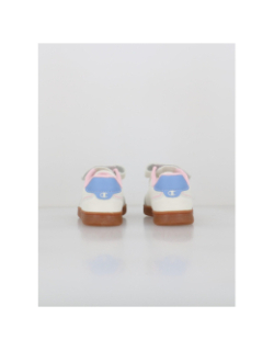 Baskets à scratch prestige mix gs blanc bleu rose fille - Champion