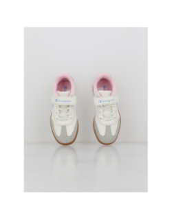 Baskets à scratch prestige mix gs blanc bleu rose fille - Champion