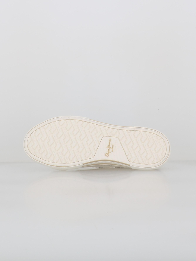 Baskets en toile rayées brady party doré femme - Pepe Jeans