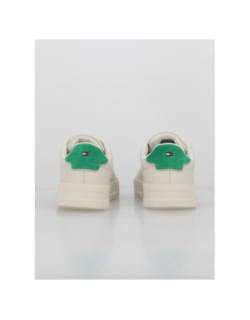 Baskets en cuir court details beige homme - Tommy Hilfiger