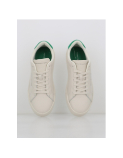 Baskets en cuir court details beige homme - Tommy Hilfiger
