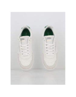 Baskets en cuir core mix blanc vert homme - Tommy Hilfiger