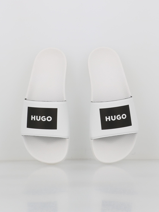 Claquettes time in slid blanc homme - Hugo