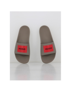 Claquettes time in slid marron homme - Hugo