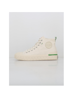 Baskets montantes toile palla ace chukka blanc femme Palladium