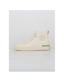 Baskets montantes toile palla ace chukka blanc femme - Palladium