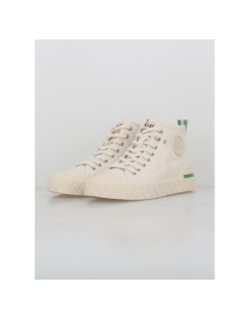 Baskets montantes toile palla ace chukka blanc femme - Palladium