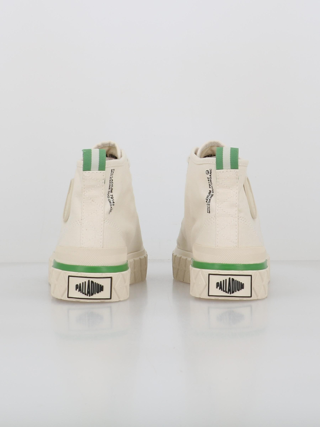 Baskets montantes toile palla ace chukka blanc femme - Palladium