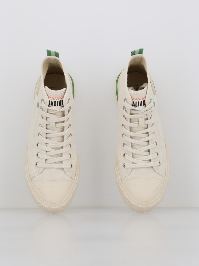 Baskets montantes toile palla ace chukka blanc femme - Palladium