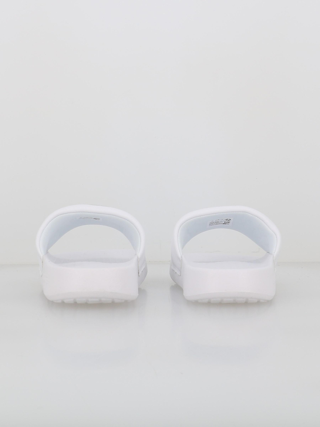 Claquettes serve slide croco 1.0 blanc homme - Lacoste