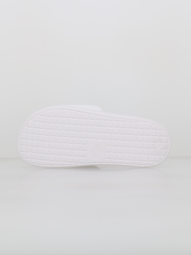 Claquettes serve slide croco 1.0 blanc homme - Lacoste