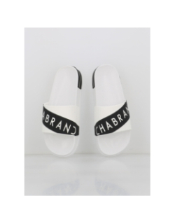 Claquettes blanc et noir homme - Chabrand