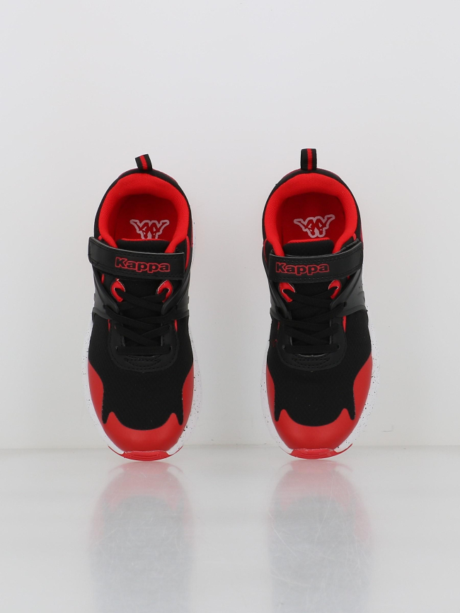 Baskets à scratch montero noir rouge garçon - Kappa