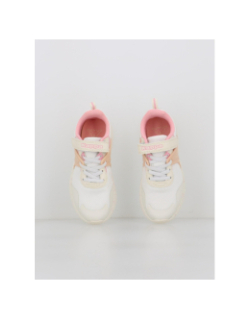 Baskets à scratch montero blanc rose fille - Kappa