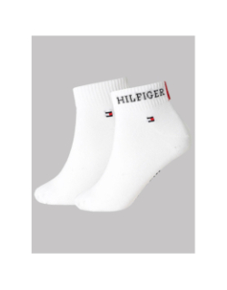 Pack de 2 paires de chaussettes quarter blanc homme - Tommy Hilfiger