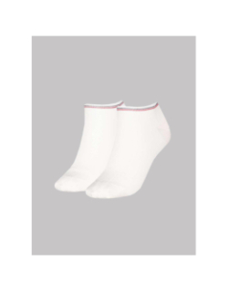 Pack de 2 paires de socquettes sneaker shine blanc femme - Tommy Hilfiger