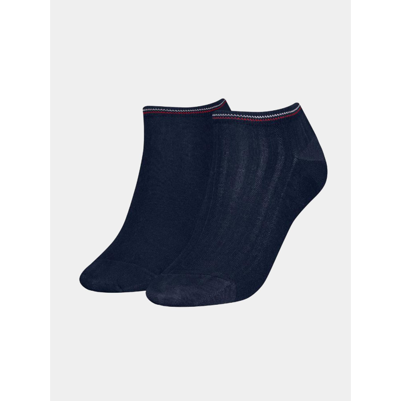 Pack de 2 paires de socquettes shine bleu marine femme - Tommy Hilfiger